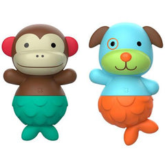 Brinquedo De Banho Mix & Match Macaco E Cachorro