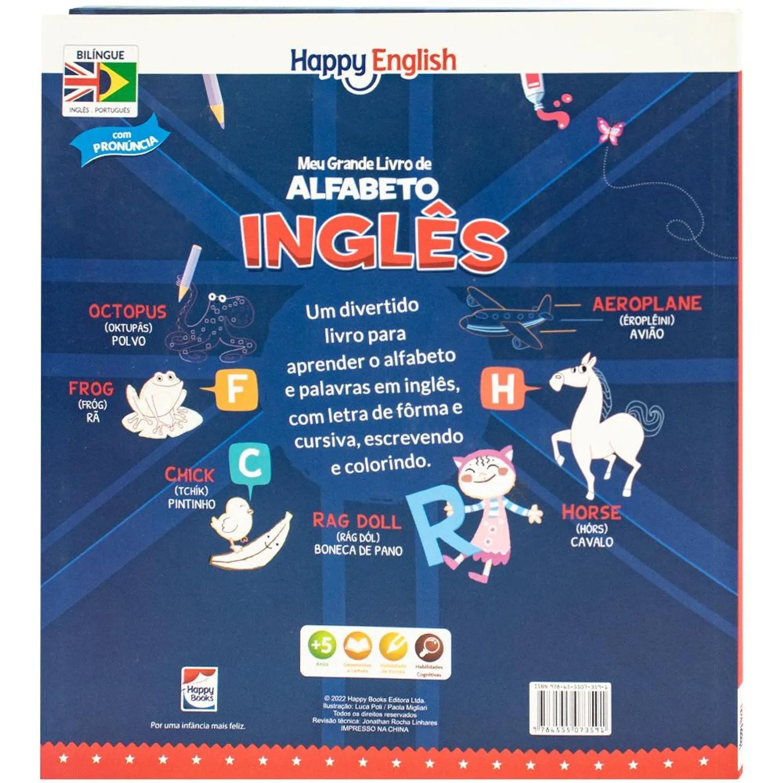 Happy English Meu grande livro do Alfabeto em INGLÊS