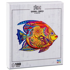 Quebra-Cabeça de Madeira Peixe - 100 peças