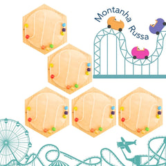 Painel Sensorial Colmeia - Montanha-Russa