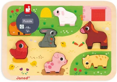 Encaixa-formas 3D – Animais na Fazendinha