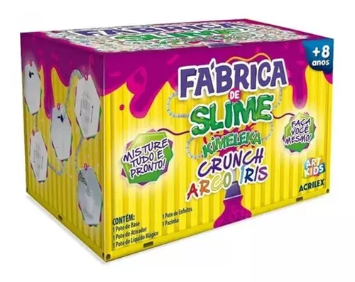 Fábrica de Slime Kimeleka - Crunch Arco Íris