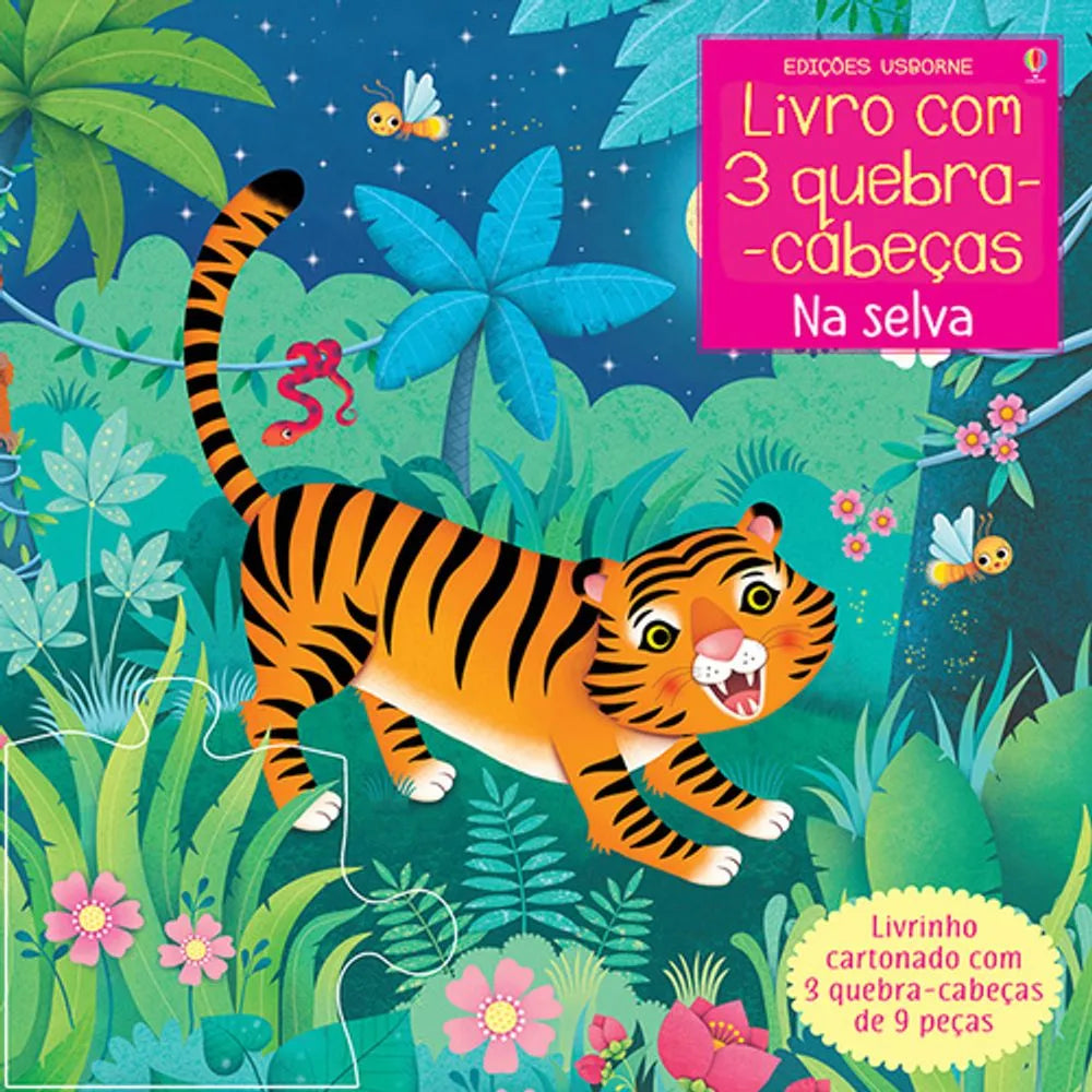 Na Selva - Livro com 3 Quebra-Cabeças