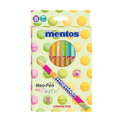 Caneta Hidrográfica Neo Pen Mentos Gigante 12 Cores Pastel