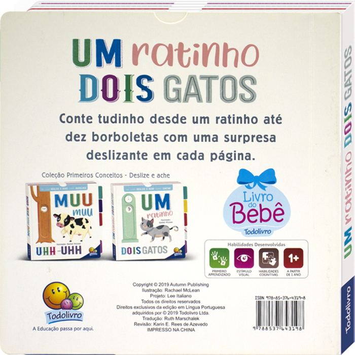 Primeiros Conceitos Deslize e Ache Um Ratinho, Dois Gatos