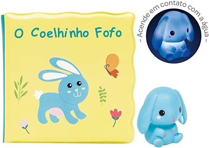 Kit Livrinho de Banho e Coelhinho