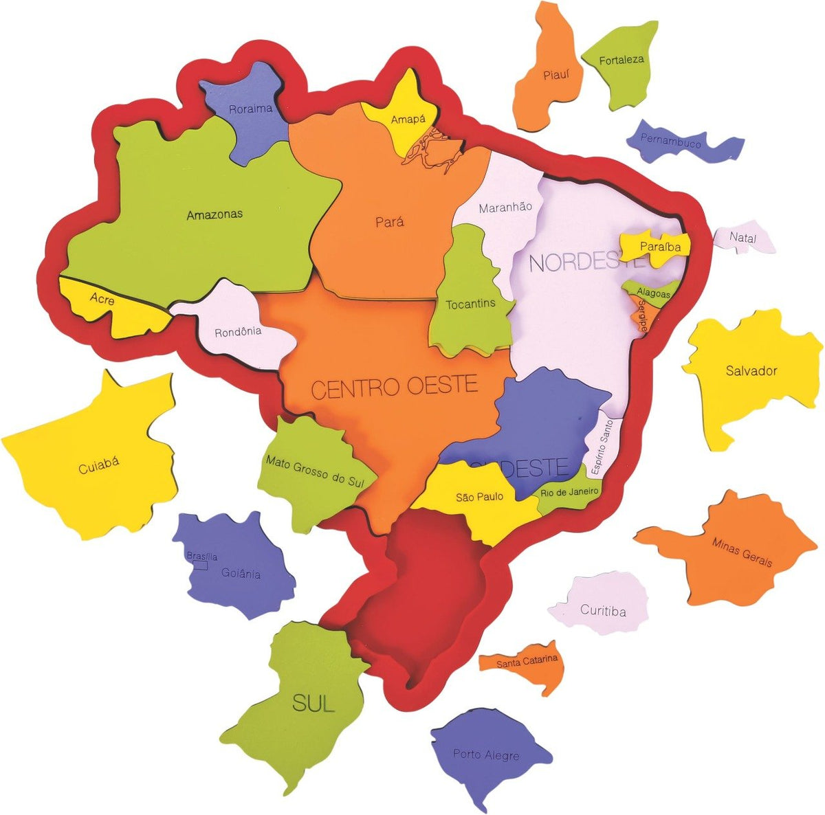 Mapa do Brasil – Regiões, Estados e Capitais