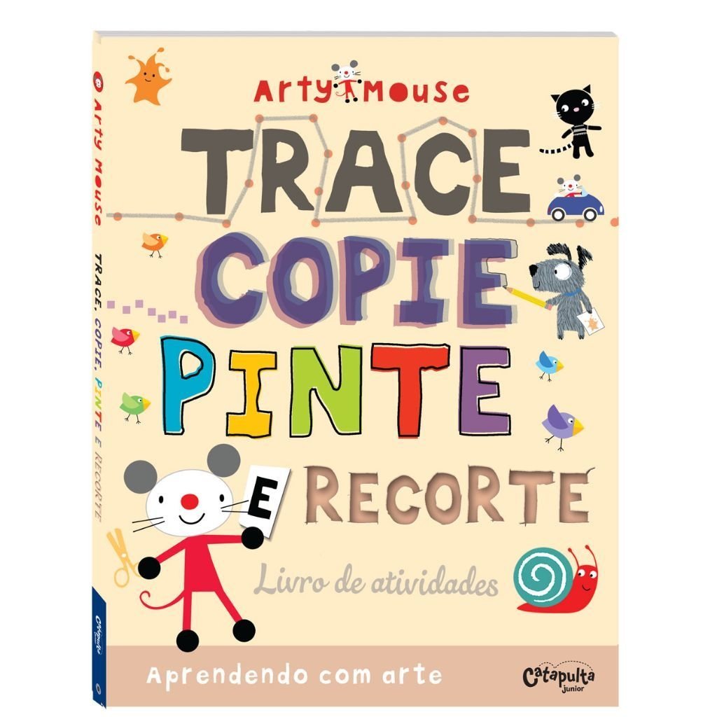 Arty Mouse Trace, Copie, Pinte e Recorte